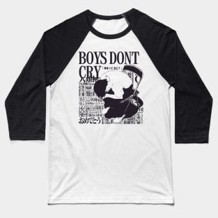 Neon Genesis Evangelion Shinji Ikari Boys Dont Cry Baseball T-Shirt